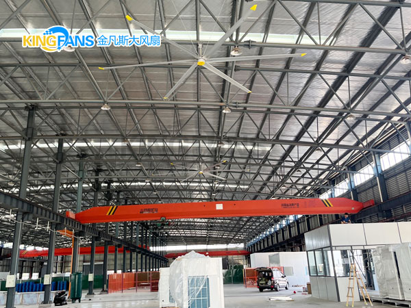 工业大风扇降低玻璃生产车间能耗