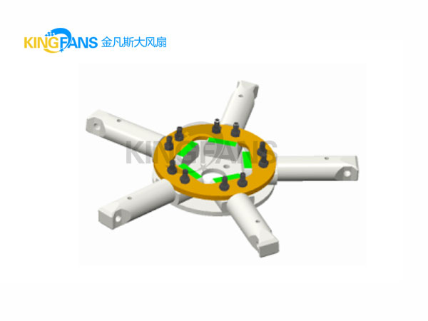 工业大风扇轮盘与叶柄连接